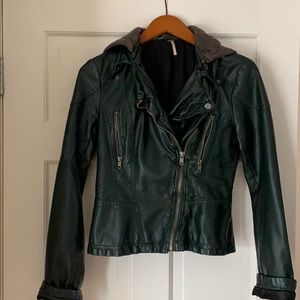 Free people leather jacket